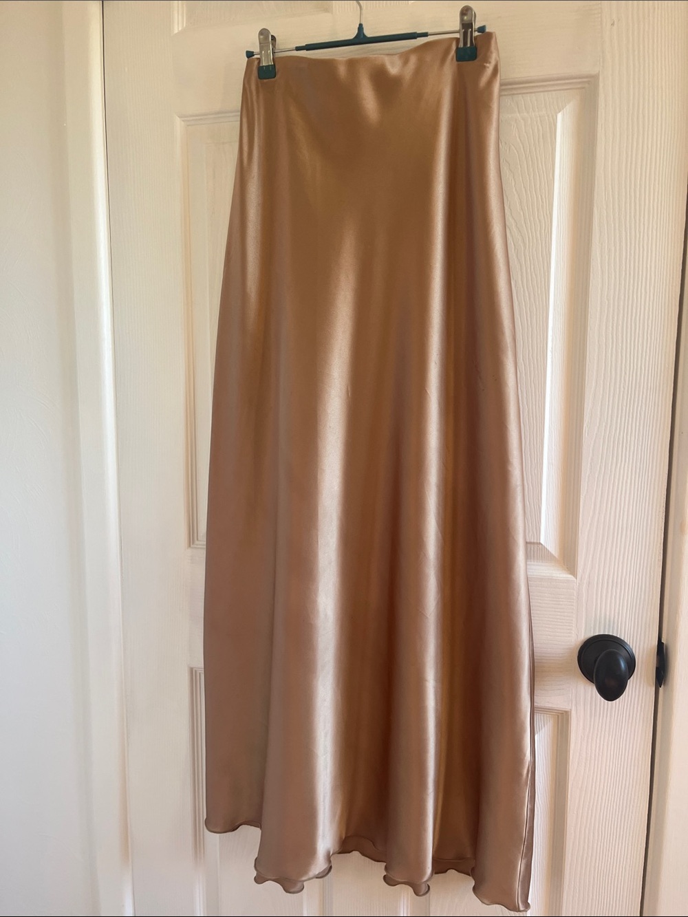 Gold Nicole miller maxi skirt